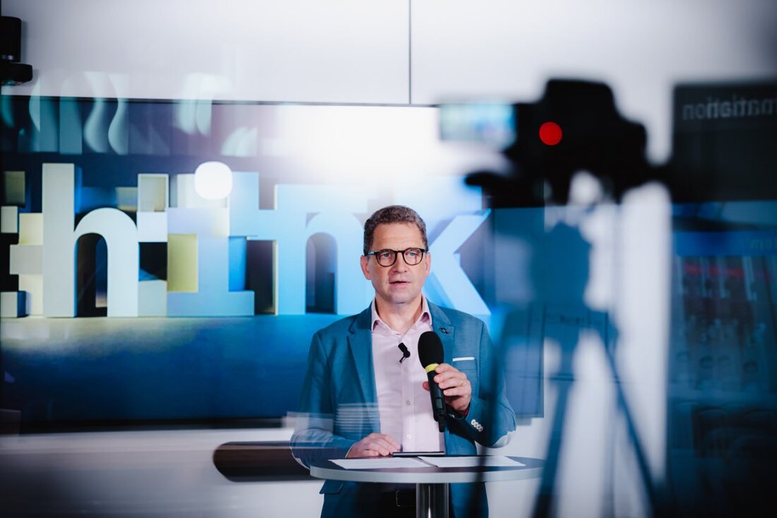 Live-Interview-Studio bei einem Corporate-Event